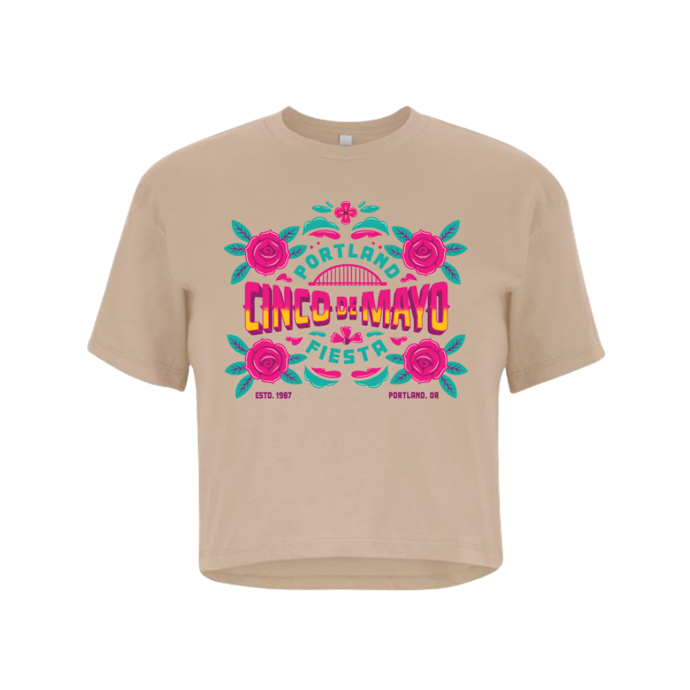 Folklórico Womans Crop Top Tee