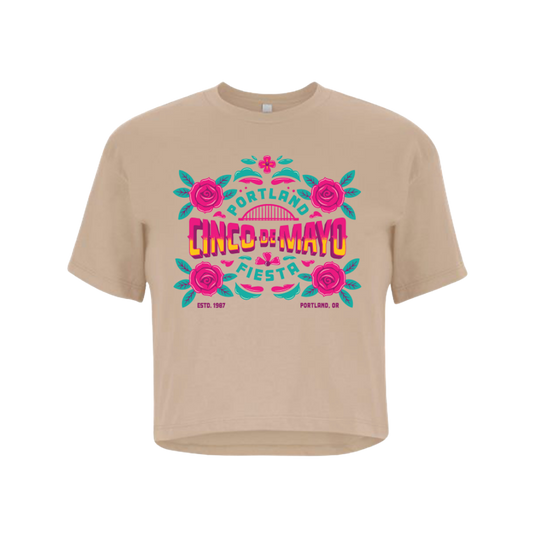 Folklórico Womans Crop Top Tee